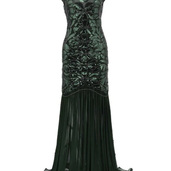 1920's flapper style long gown - Picture 2 of 5